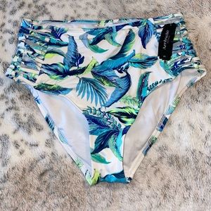 One piece bottoms for a swimsuit